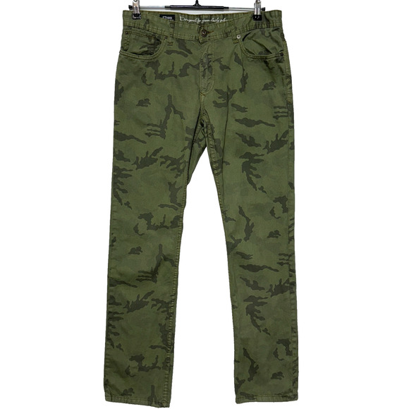 I Jeans by Buffalo Mens 31x32 Green Camo Ethan Super Slim Measures 32x32 Pants - Picture 1 of 10